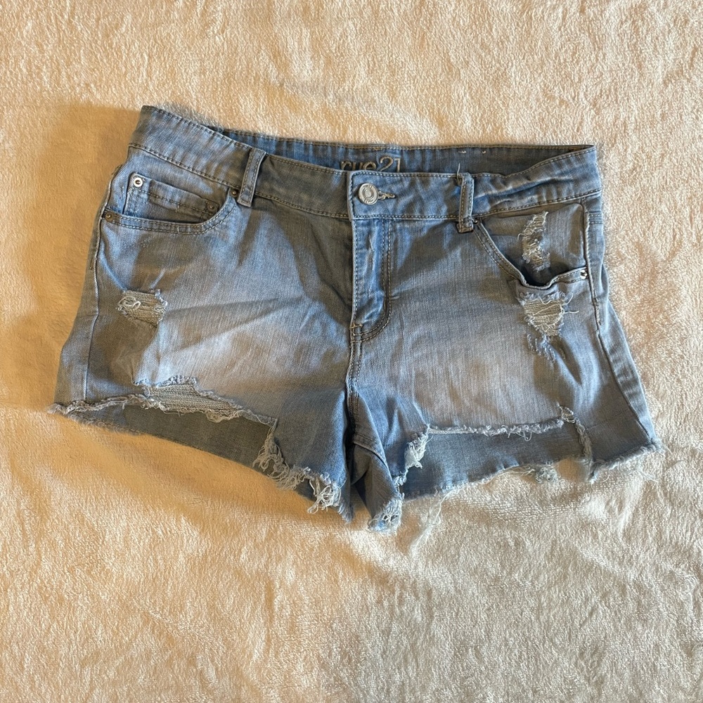 2 pairs of Jean shorts; size 14/15; 2 pairs